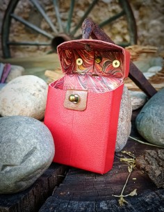 Étui en cuir rouge pour jeu... 2