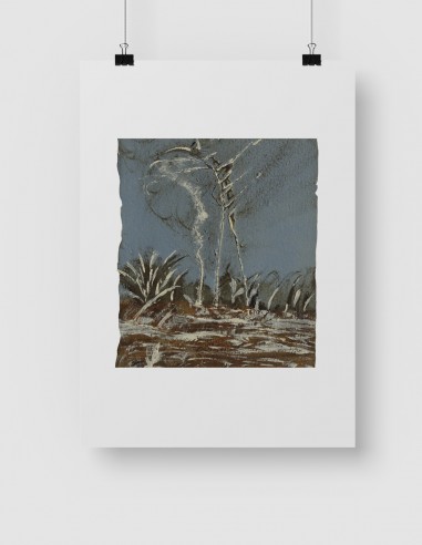 TABLEAU ACRYLIQUE L'OMBRE DU CHEVALIER